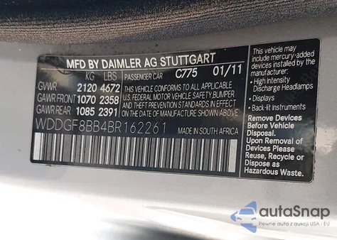 2011 Mercedes-Benz C 300 Luxury 4Matic/Sport 4Matic из США, поврежденный, VIN WDDGF8BB4BR162261